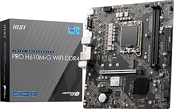 PRO H610M-G WiFi DDR4 LGA 1700 Micro ATX Motherboard (D tier)