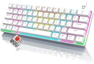 60% Portable Mechanical Keyboard 61 Keys Red (F tier)