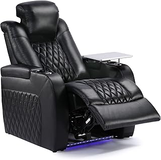 Weilianda Home Theater Seating Zero Gravity Recliner Black (C tier)