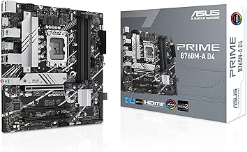 Prime B760M-A D4 LGA 1700 Micro ATX Motherboard (C tier)