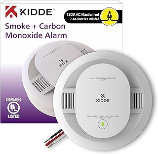 Kidde Hardwired Smoke & Carbon Monoxide Detector with AA Backup (C tier)