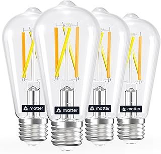 Linkind Matter Smart Edison Bulb ST19 E26 4-Pack (B tier)