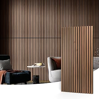 Art3d Wood Slat Acoustic Panels 2-Pack Walnut (C tier)