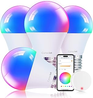 Consciot Smart Light Bulb A19 E26 4-Pack (C tier)