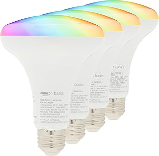 Amazon Basics Smart BR30 Color Changing 4-Pack (B tier)