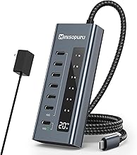 Minisopuru 7-in-1 USB-C Hub 10Gbps 20W Charging (B tier)