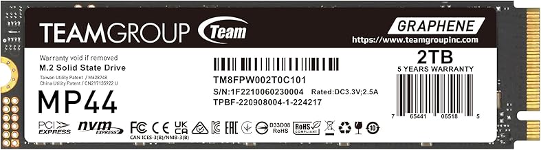 TEAMGROUP MP44 2TB PCIe Gen4 NVMe SSD (B tier)