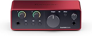 Focusrite Scarlett Solo 4th Gen USB Audio Interface (D tier)
