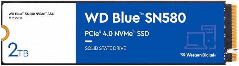 WD Blue SN580 2TB PCIe Gen4 NVMe SSD (B tier)