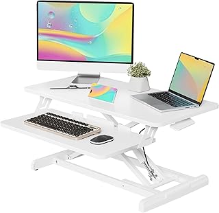JOY worker 32 inch Standing Desk Converter (C tier)