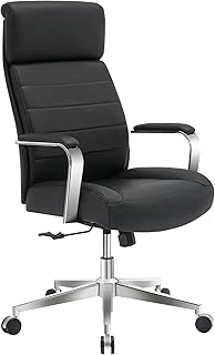 Realspace Modern Comfort Modee Vegan Leather Executive Chair Black (C tier)
