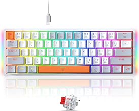Redragon 60% Mechanical Keyboard K642WGO White-Gray (C tier)