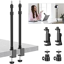 Desk Mount with Ball Head 17-41" Adjustable Stand 2-Pack (C tier)