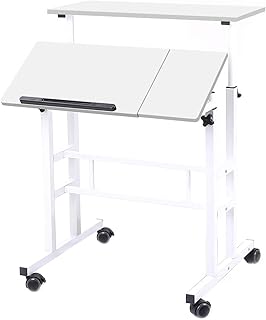 DlandHome Adjustable Rolling Standing Desk (D tier)