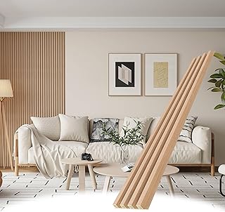 WPC Wood Slat Wall Panels 95x6 8-Pack Oak (C tier)