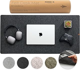 Nordik Large Felt Desk Mat 35x17 Charcoal (A tier)