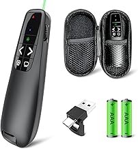 Wireless Presenter Remote with Green Laser Pointer (C tier)