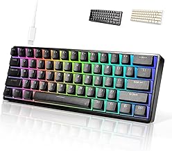 60% Wired Mechanical Keyboard 61 Keys Red (D tier)