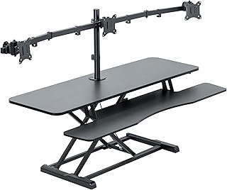 VIVO 48 inch Standing Desk Converter with Triple Monitor Mount (B tier)