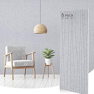 Coume Art Acoustic Panels 47x23.6 5-Pack Gray (C tier)