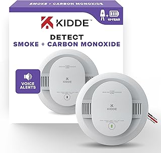 Kidde Smoke and Carbon Monoxide Detector Hardwired 10-Year Battery (B tier)