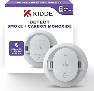 Kidde Smoke and Carbon Monoxide Detector AA Battery Powered (D tier)