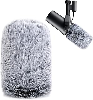 YOUSHARES SM7B Pop Filter Furry Windscreen Gray (A tier)