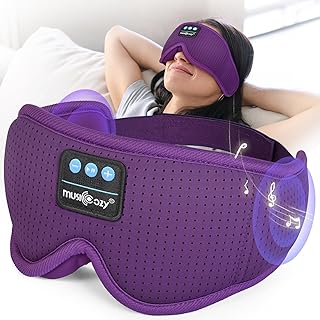 MUSICOZY Sleep Mask with Bluetooth 5.4 and White Noise (A tier)