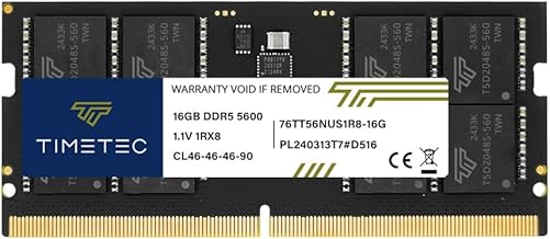 Timetec DDR5 SO-DIMM 16GB 5600MHz CL46 (C tier)