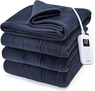 Sunbeam Royal Ultra Fleece Heated Blanket Twin Indigo (S tier)