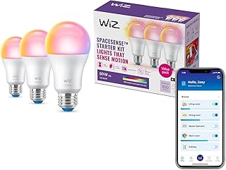 WiZ Connected Smart Light Bulb A19 3-Pack (A tier)