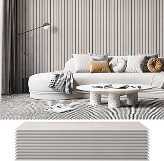 Art3dwallpanels Acoustic Panels 48x12x0.35 10-Pack Camel (D tier)