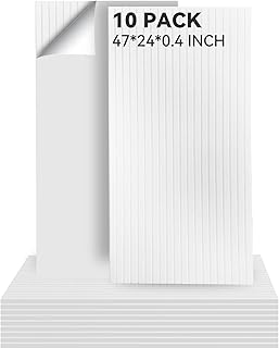 Acoustic Panels 47x24x0.38 10-Pack White (D tier)