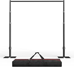 EMART Pipe and Drape Backdrop Stand Kit 8.9x10ft Black (A tier)