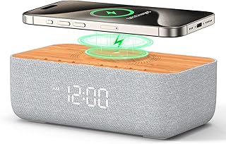 REACHER 15W Wireless Charging Alarm Clock with White Noise (B tier)