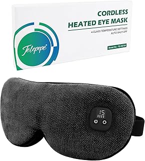 Heated Eye Mask Cordless Rechargeable Black (B tier)