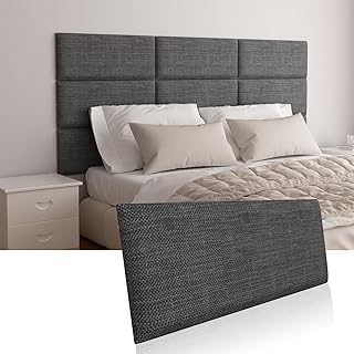Upholstered Wall Mounted Acoustic Panel 9-Pack Dark Grey (C tier)