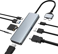 9-in-2 MacBook USB-C Hub Triple Display 4K HDMI 100W PD (C tier)