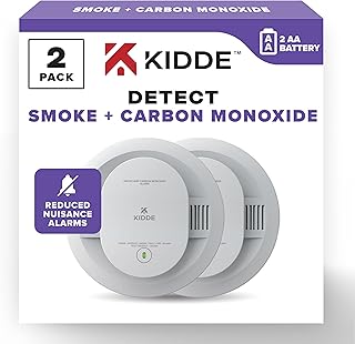 Kidde Smoke & Carbon Monoxide Detector AA Battery Powered (D tier)
