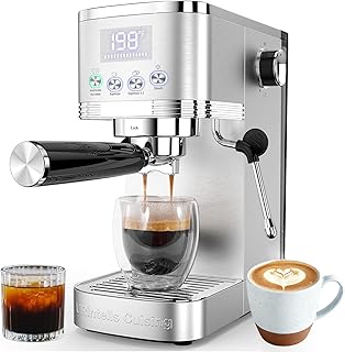 20 Bar Espresso Machine with Steam Milk Frother (D tier)