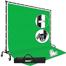 EMART Green Screen Backdrop Kit 7x10ft with Stand (A tier)