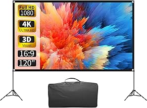 120-inch 16:9 Portable Projector Screen with Stand (C tier)
