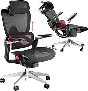 Ergonomic Office Chair Big and Tall Mesh Red (B tier)