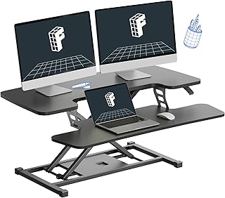 FLEXISPOT 36 inch Standing Desk Converter (B tier)