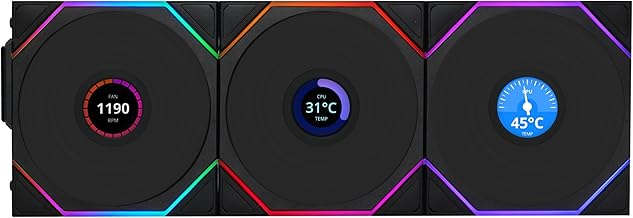 Lian Li UNI Fan TL LCD Wireless 120mm 3-Pack (B tier)