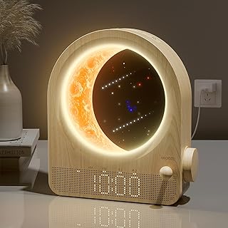 Sunrise Alarm Clock with Moon Lamp and Dual Alarm (B tier)