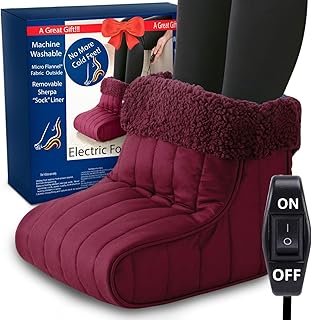 Thermee Micro Flannel Heated Foot Warmer Burgundy (B tier)