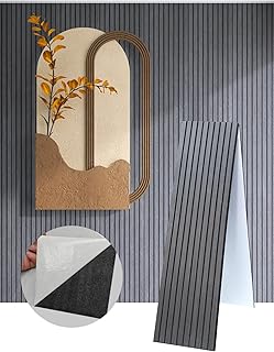 3D Wall Panels Peel and Stick 94.48x11.80 2-Pack Ebony (C tier)