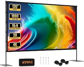 120-inch 16:9 Portable Outdoor Projector Screen with Stand (C tier)