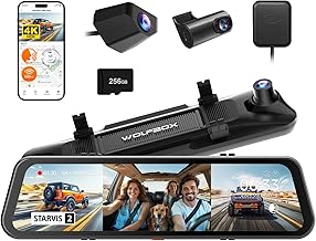 WOLFBOX G900 Tripro 3-Channel 4K Mirror Dash Cam (A tier)
